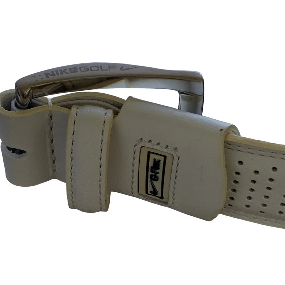 Nike G-flex White Leather Belt